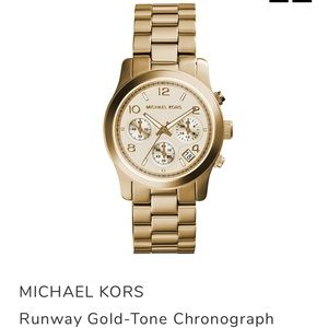 Michael Kors Runway Chronograph Watch (gold)